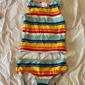 Hanna Andersson rainbow tankini size 8